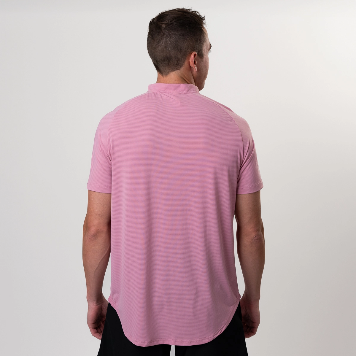 mock neck polo golf shirt